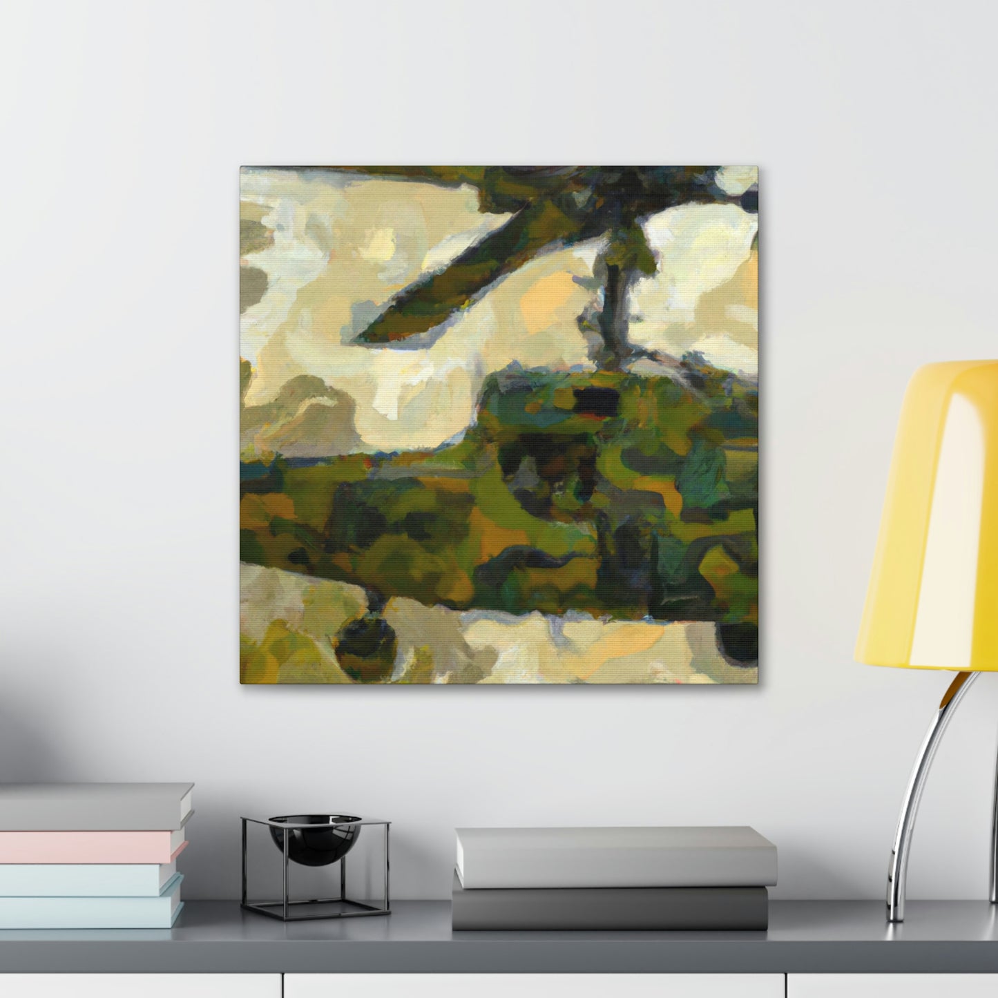 Helicopter in Flight - Canvas