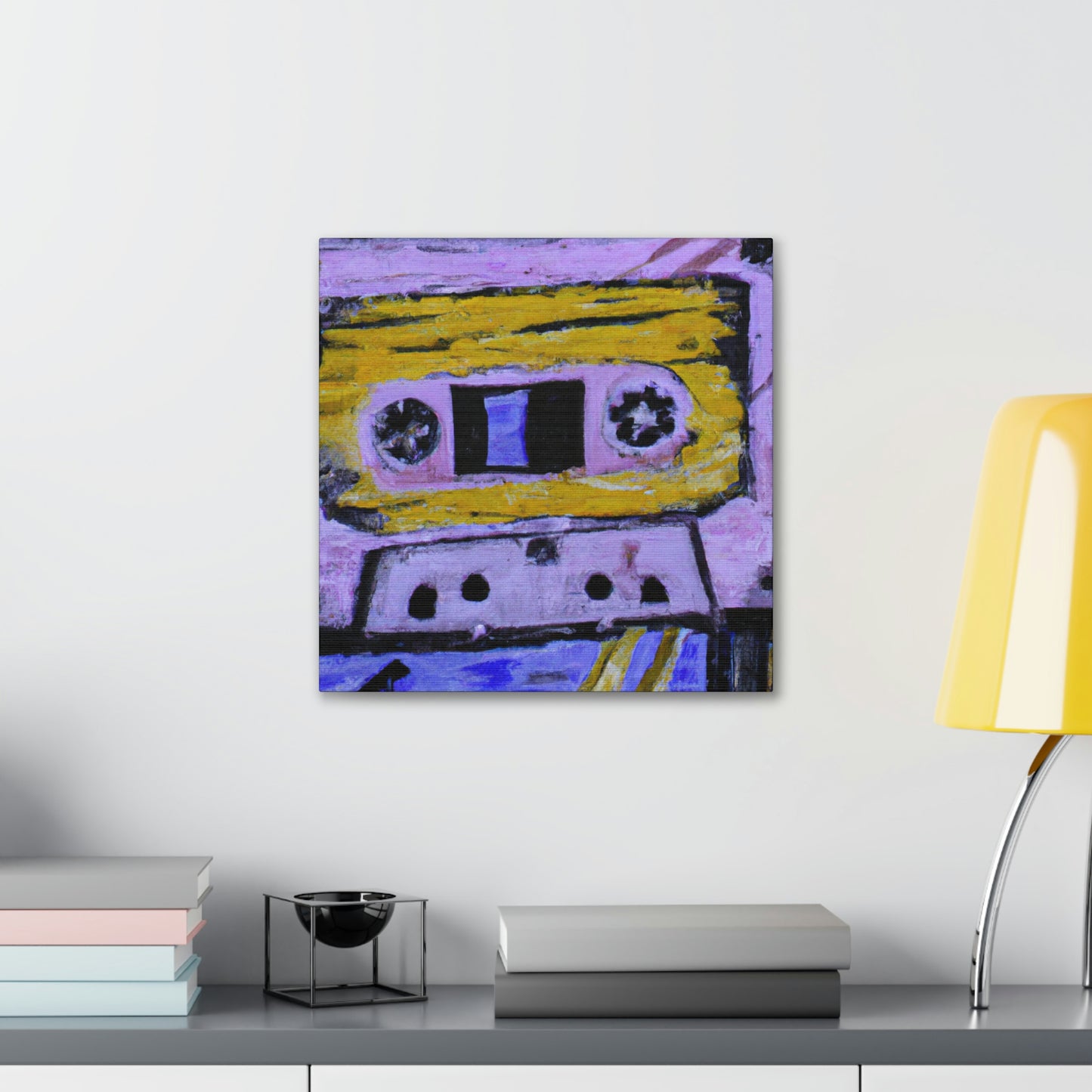 "Cassette Tape Reflection" - Canvas