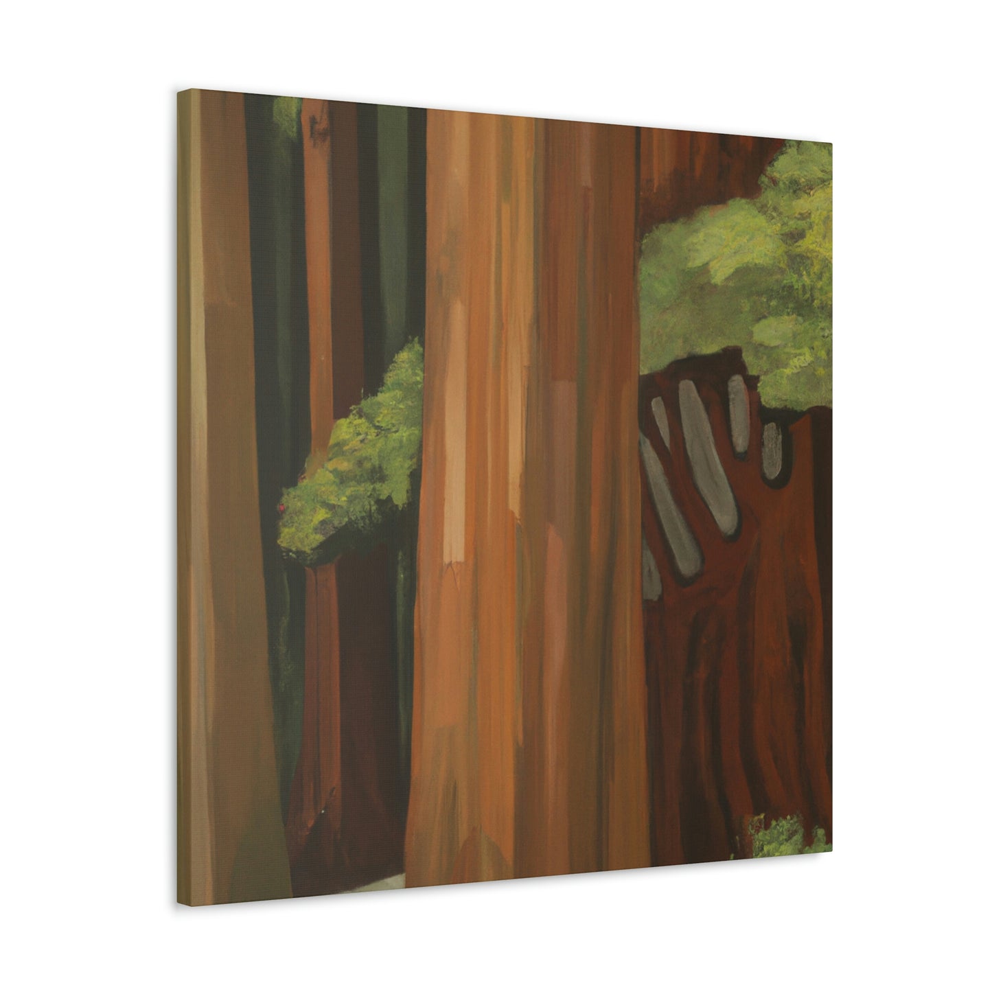 "Redwood Tree in Deco" - Canvas