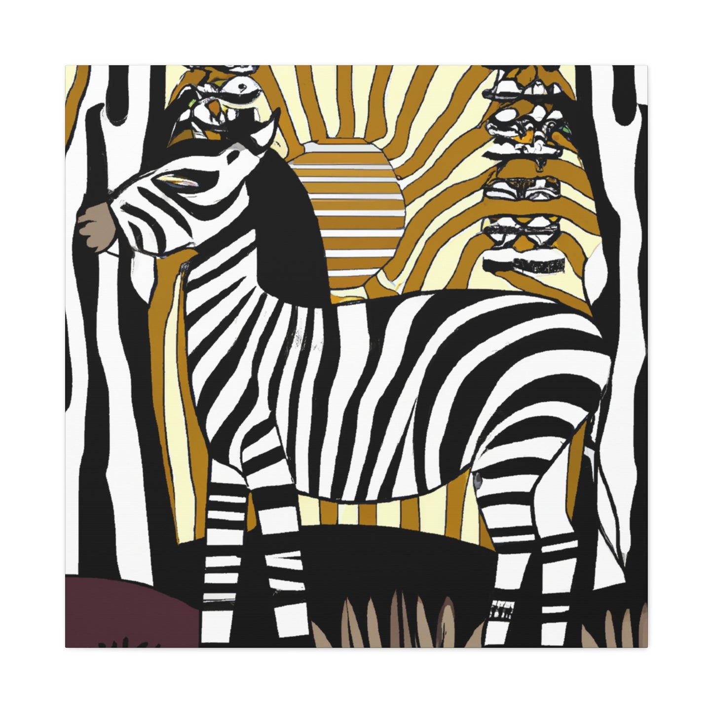 "Zebra's Glorious Strides" - Canvas