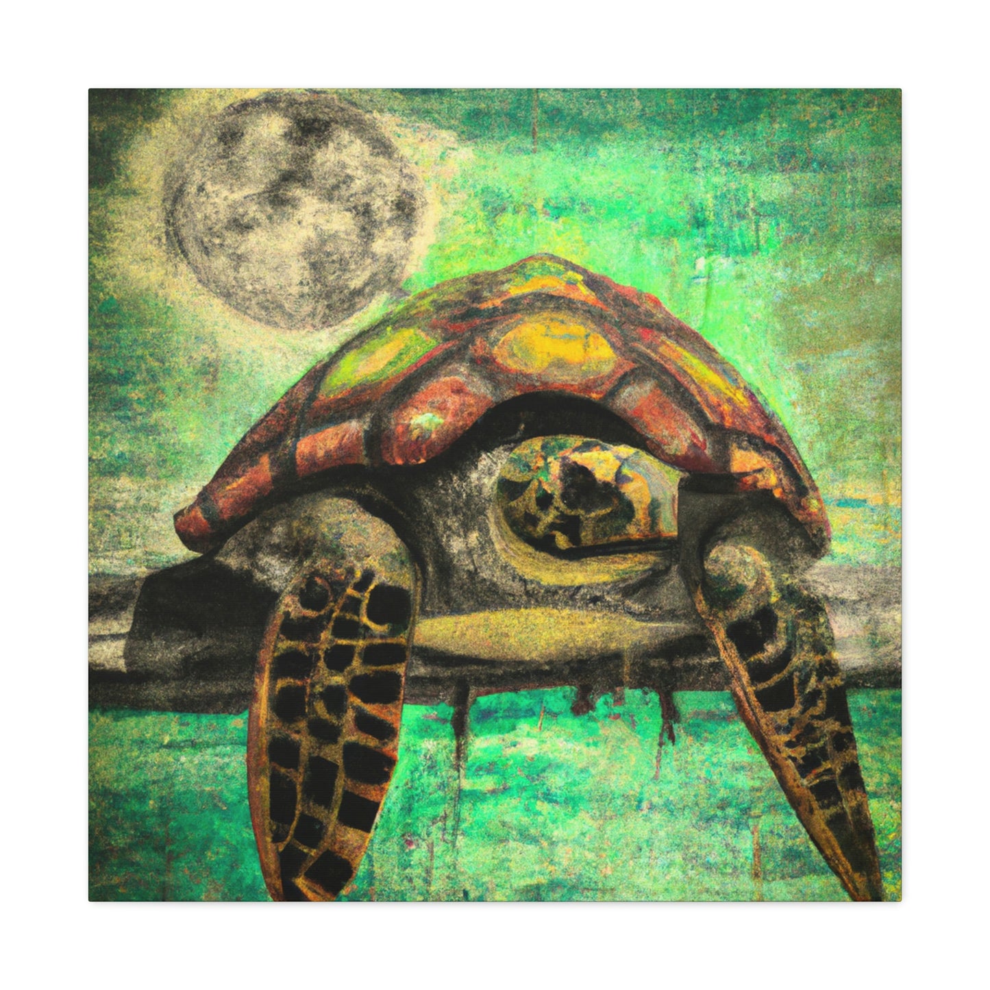 Steampunk Sea Turtle Voyage - Canvas