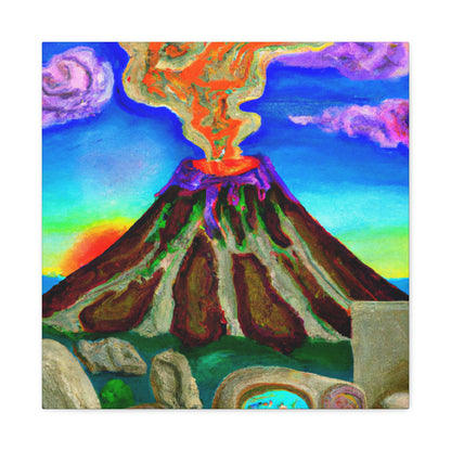 Volcano in the Clouds - Canvas