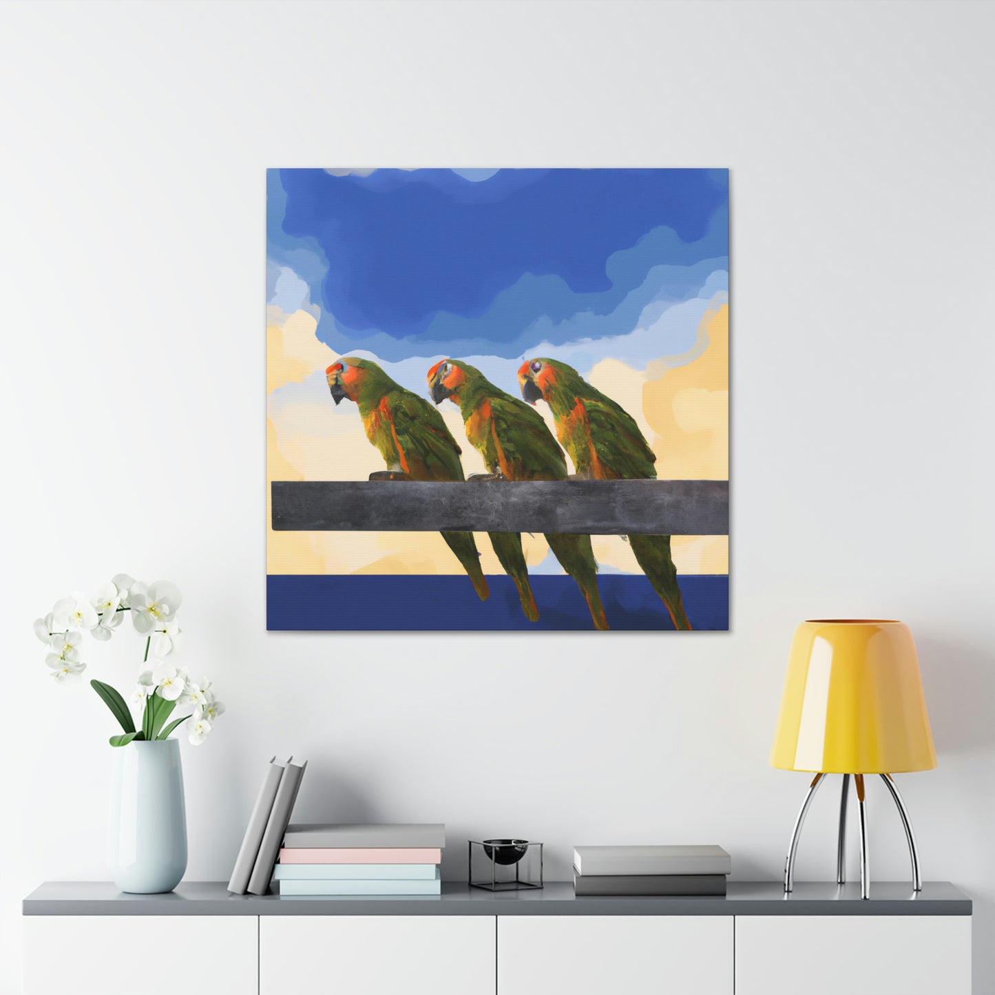 Parrots in Revelations - Canvas