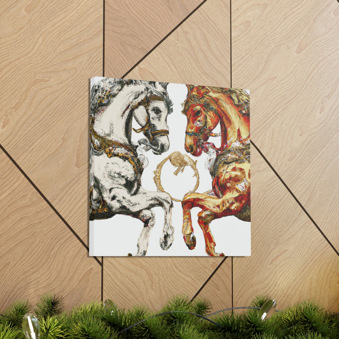 Running Horses Baroque - Canvas