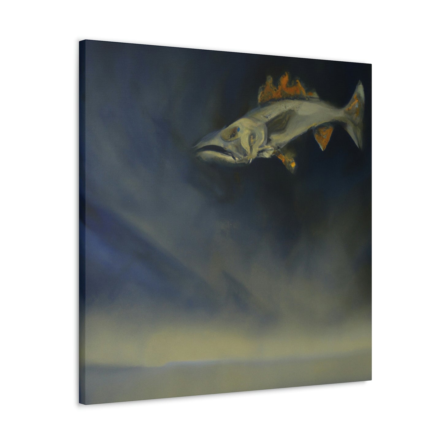 "Walleye in Reflection" - Canvas