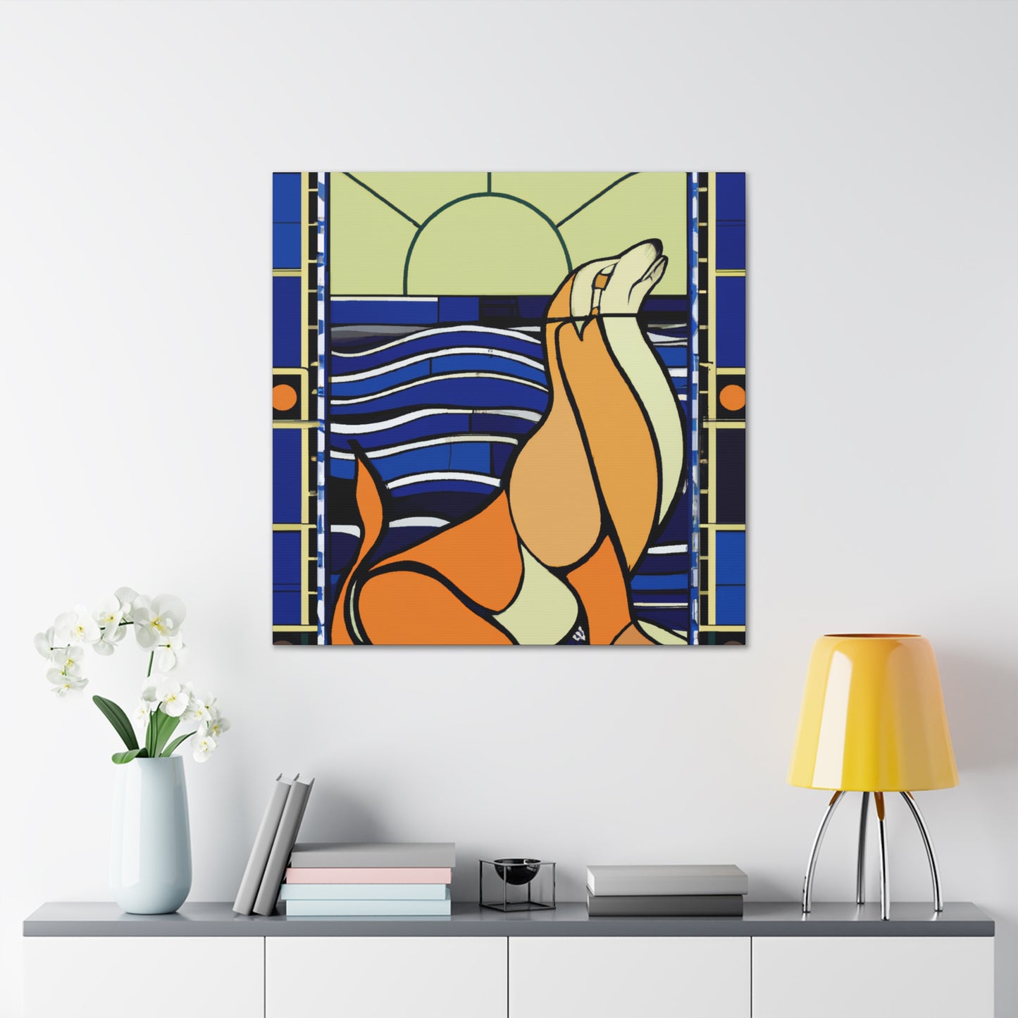 Luminous Sea Lion Glow - Canvas