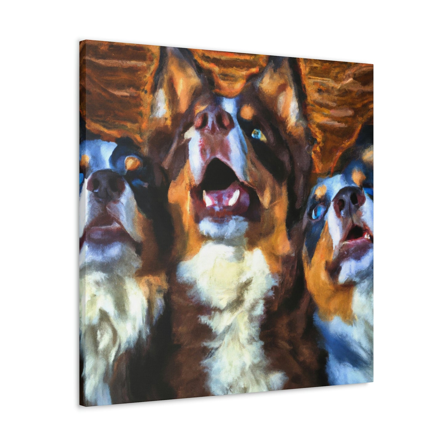 Aussie Shepherd Majesty - Canvas