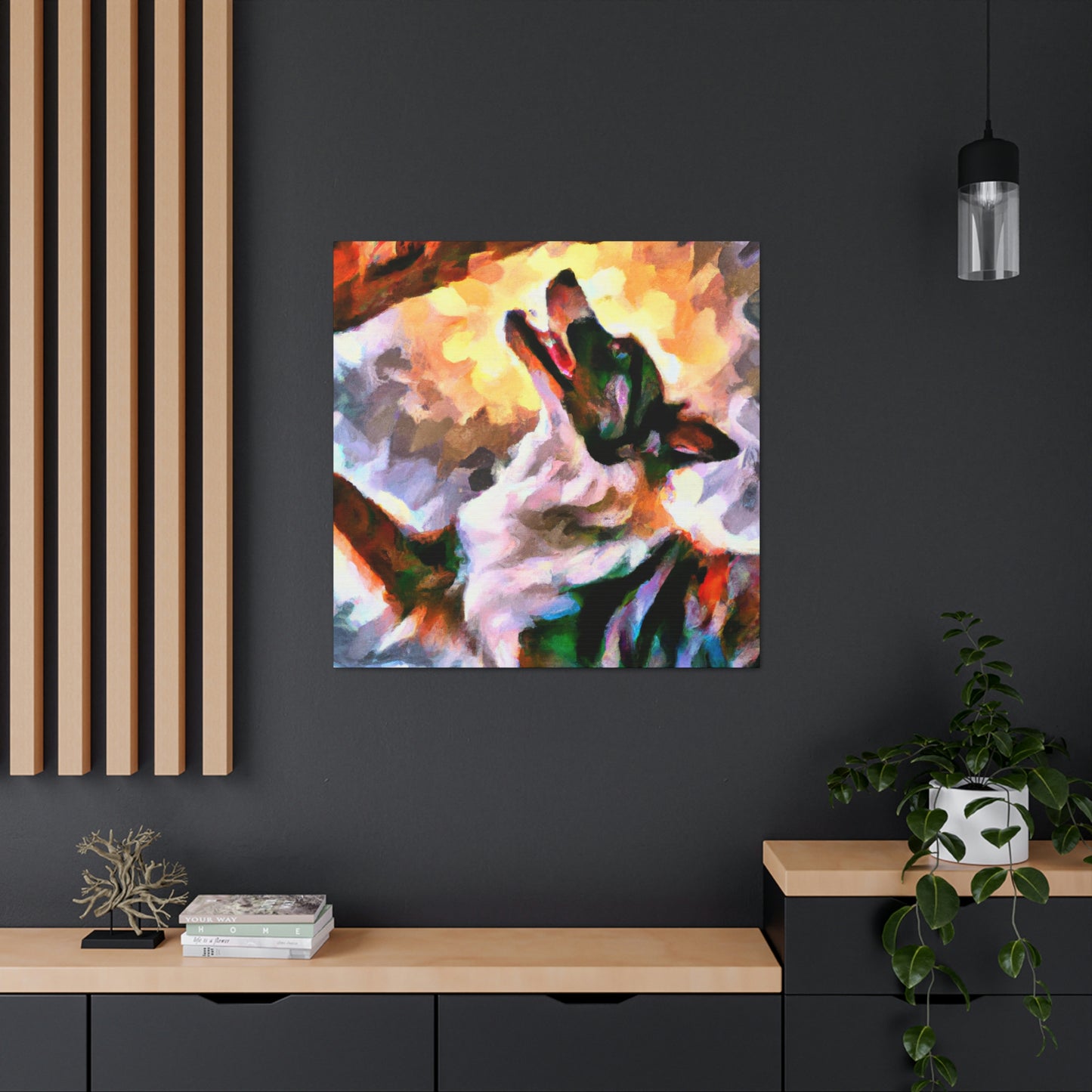 Border Collie Elegance - Canvas