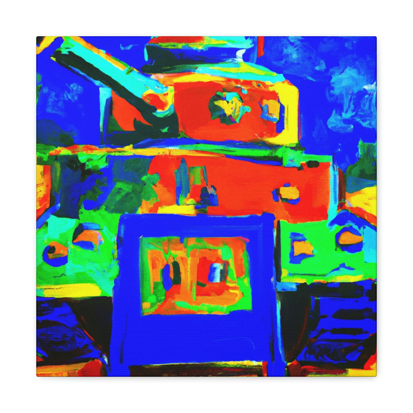 "The Tank Turret Fauve" - Canvas