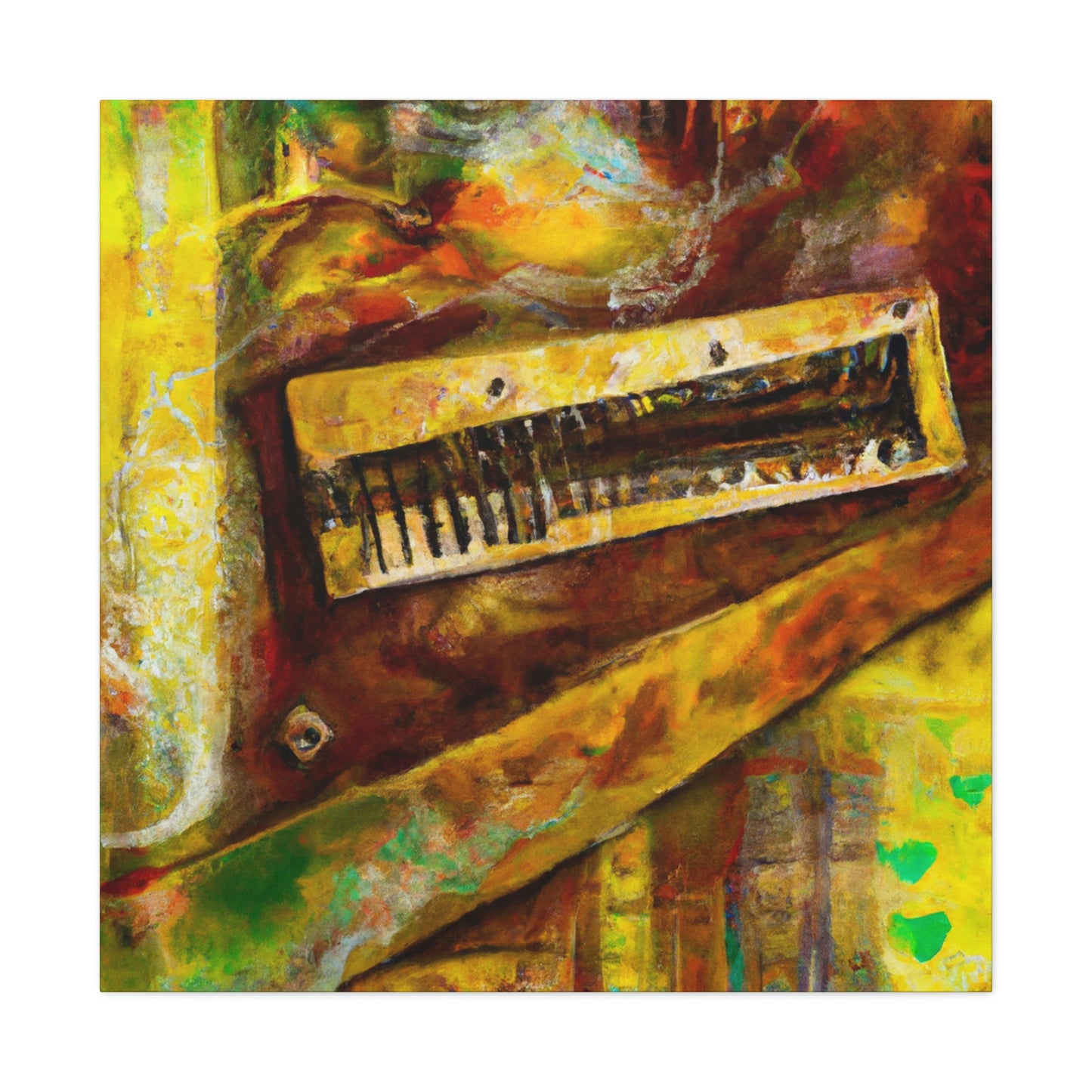 Harmonica Melody Music - Canvas