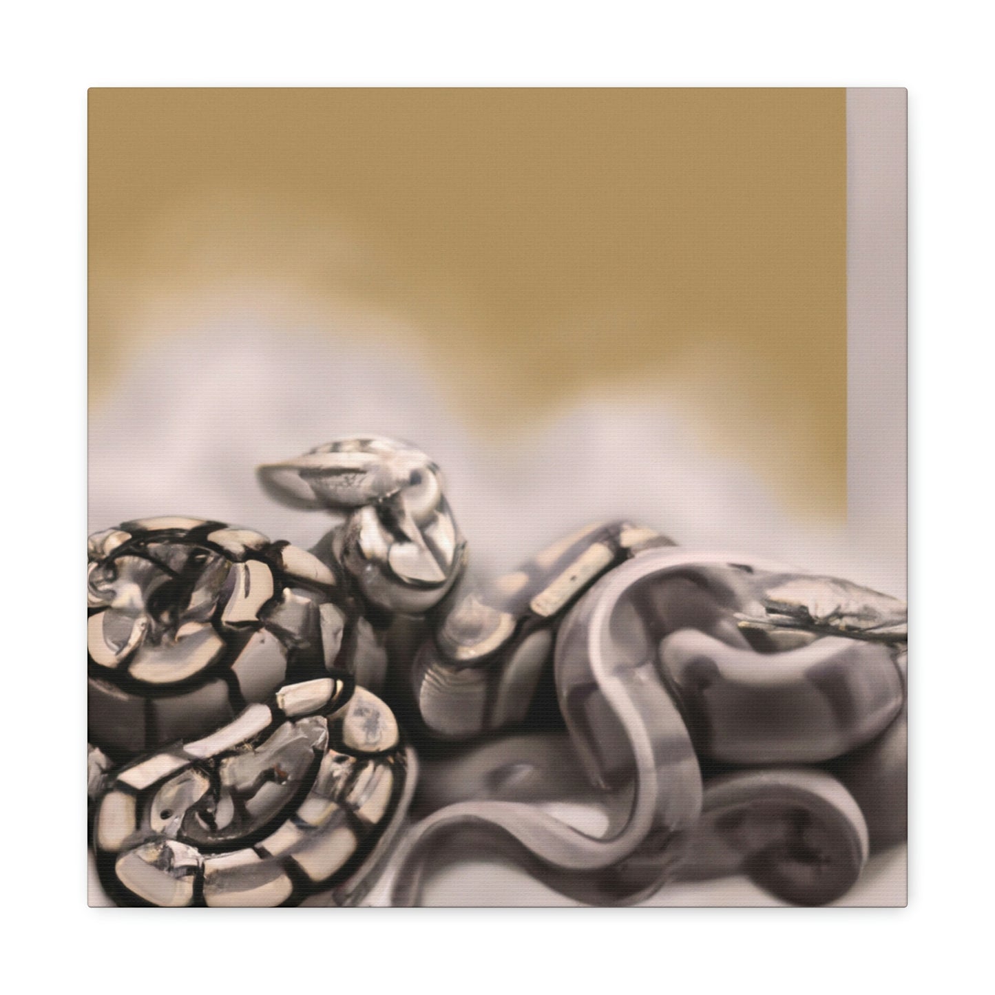 "Snake in Mystic Slumber" - Canvas