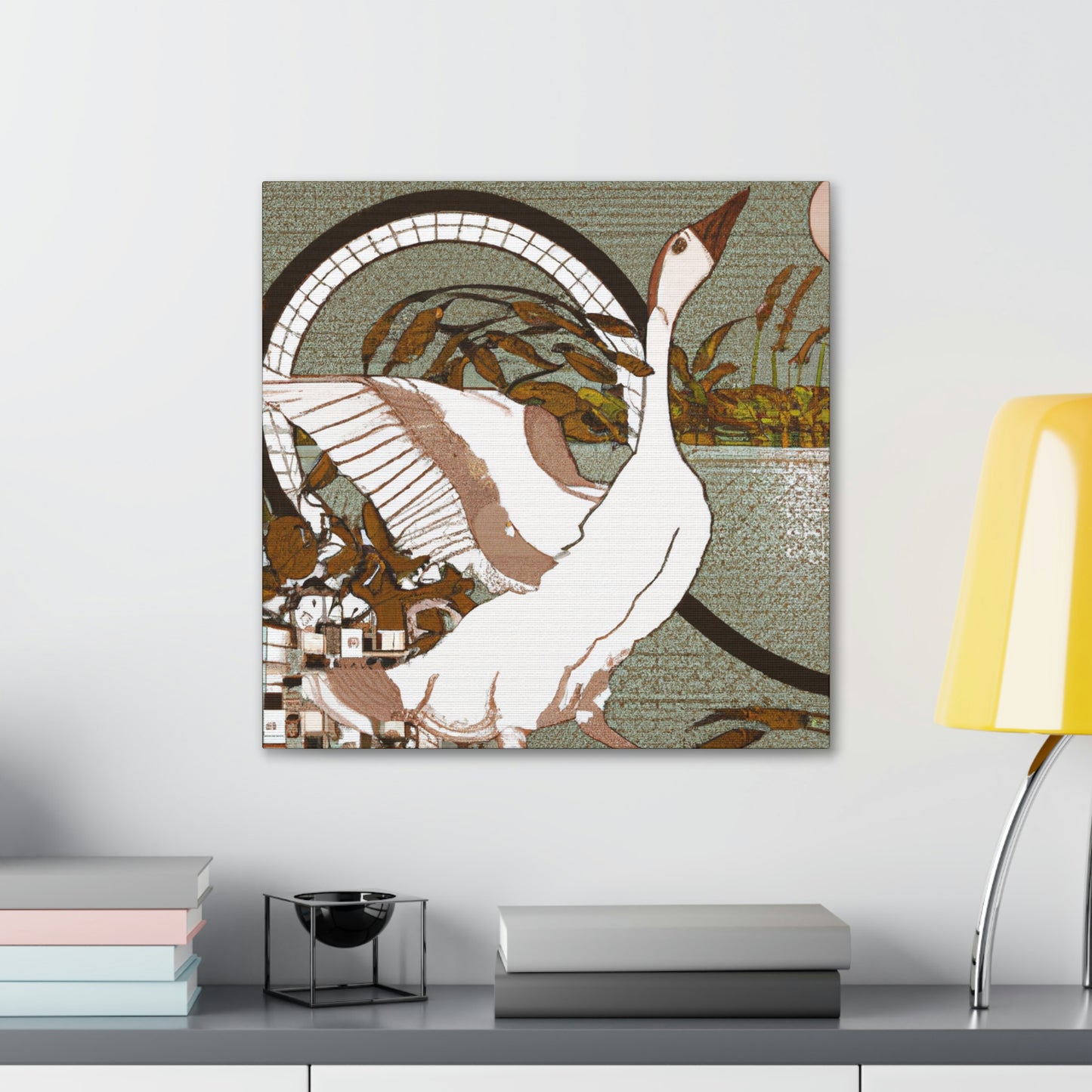 Goose in Art Nouveau - Canvas