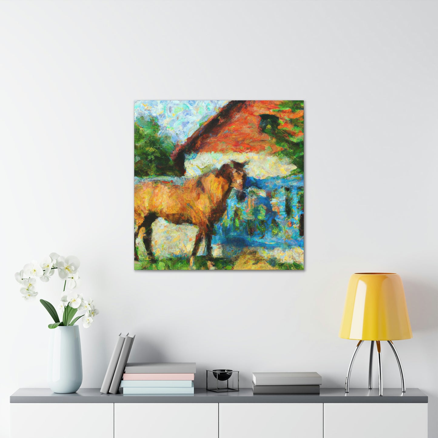 "Horse in Motion Impression" - Canvas