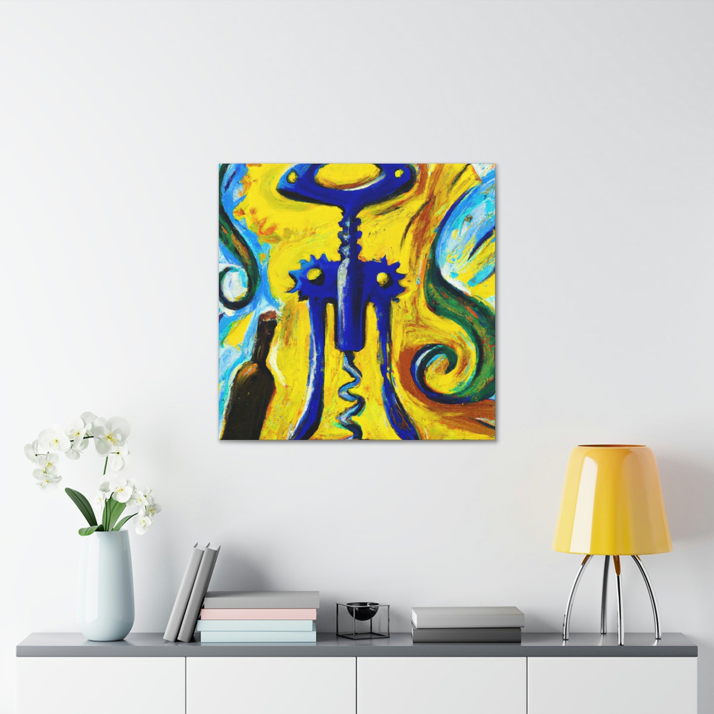 "The Corkscrew's Winding Dance" - Canvas