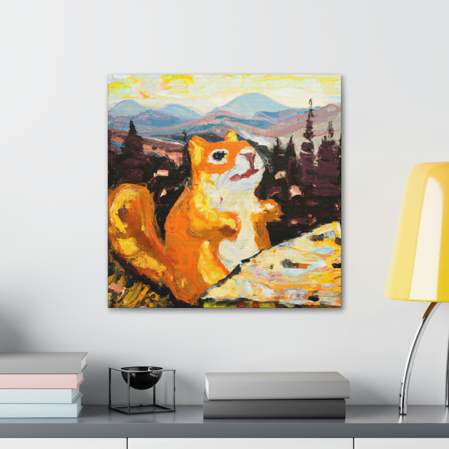 Chipmunk in Abstraction - Canvas