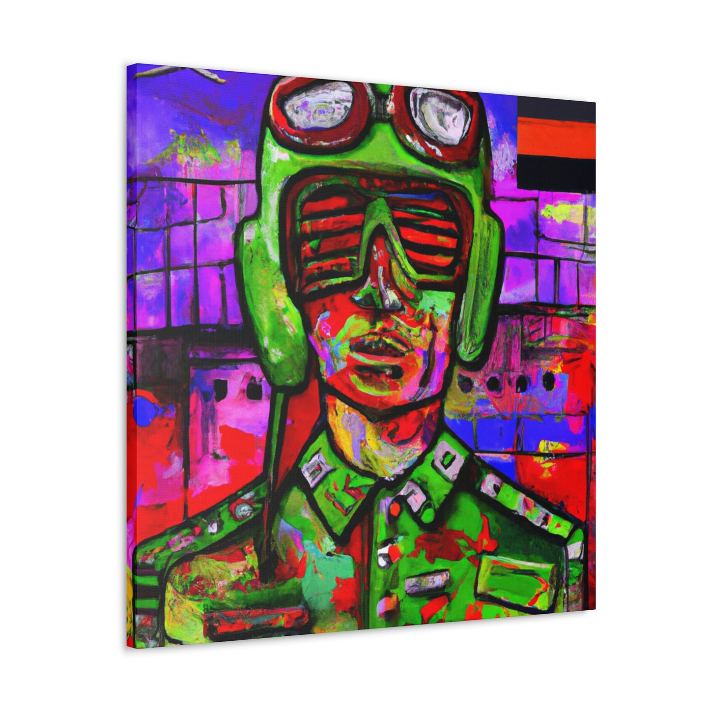 Aviator Soars Fauvism - Canvas