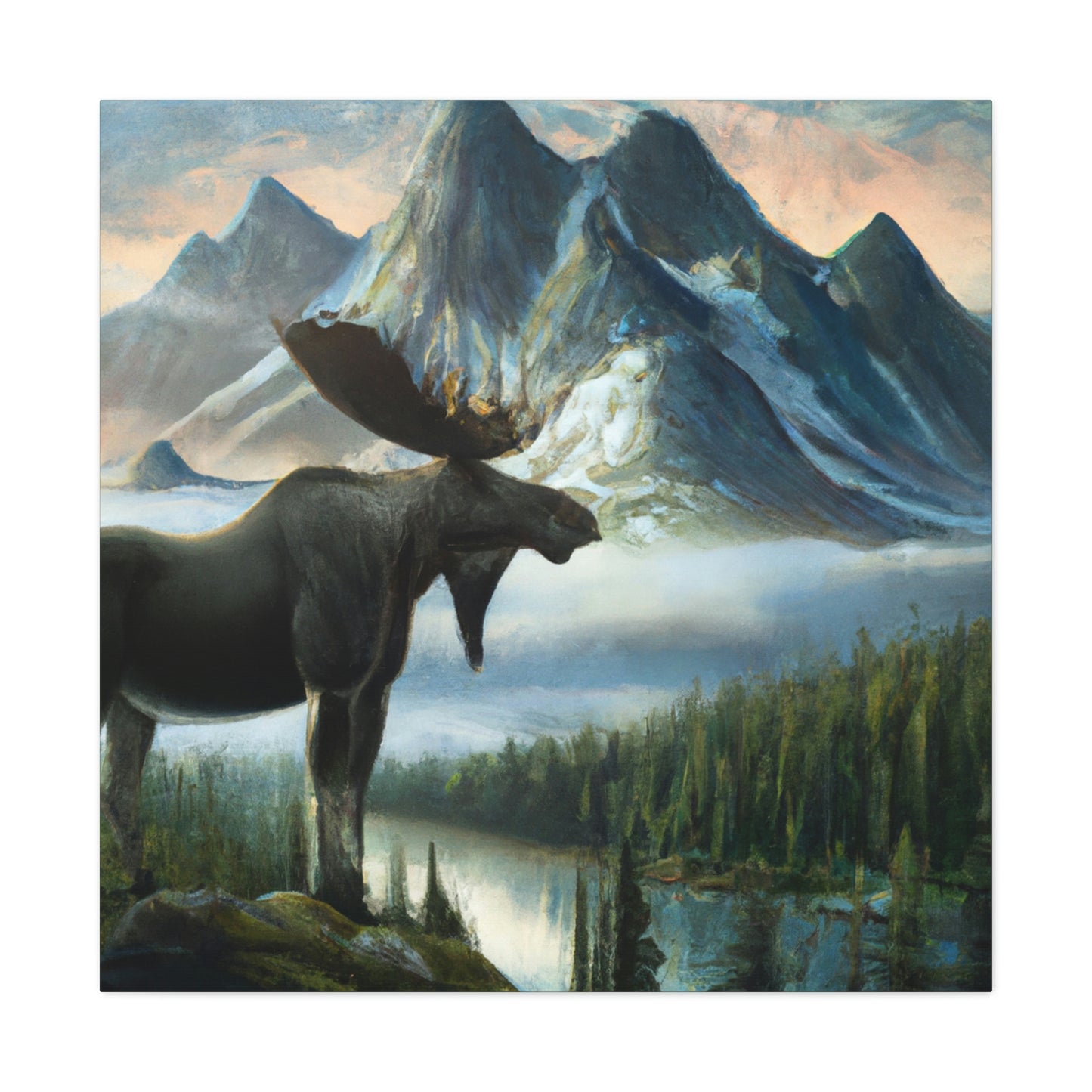 Moose in Splendor - Canvas