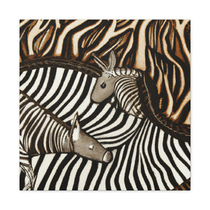 Zebra in Art Deco - Canvas