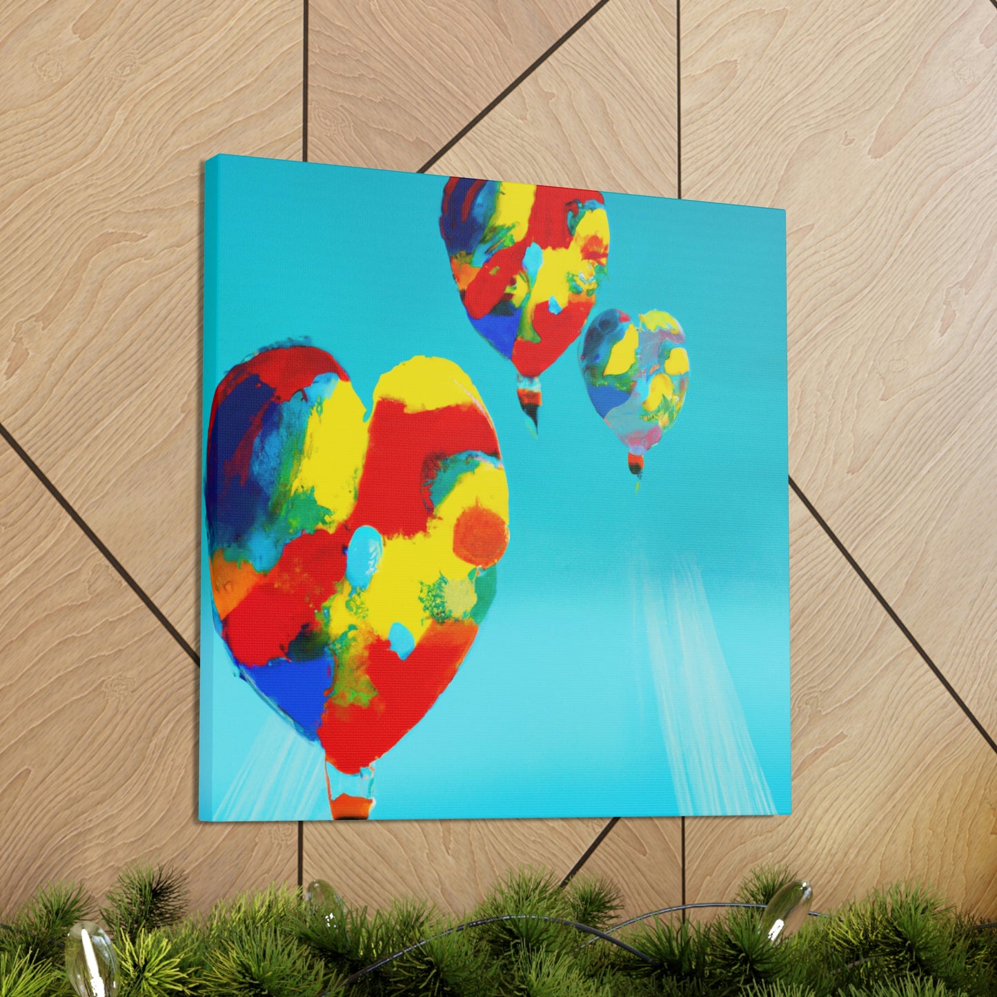 "Skyward Flight of Balloons" - Canvas