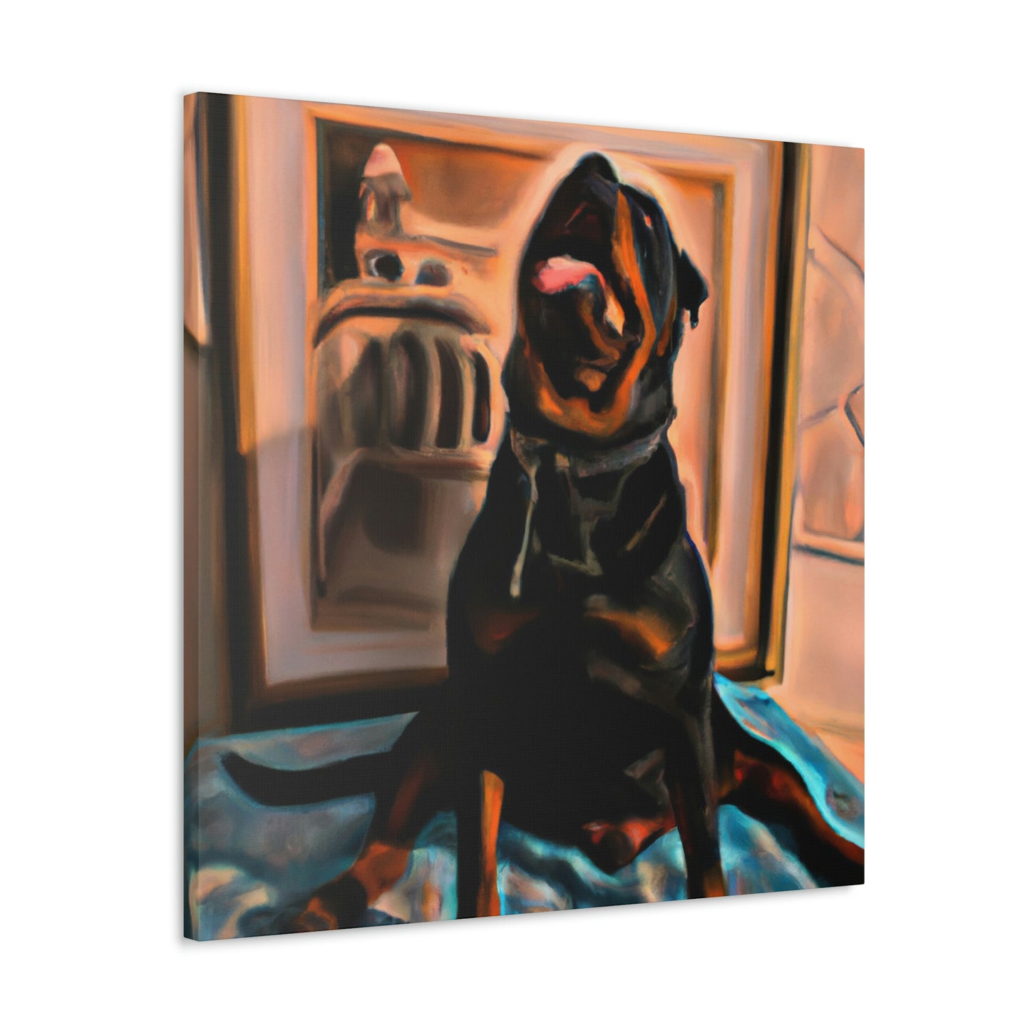 "Rottweiler in a Dream" - Canvas