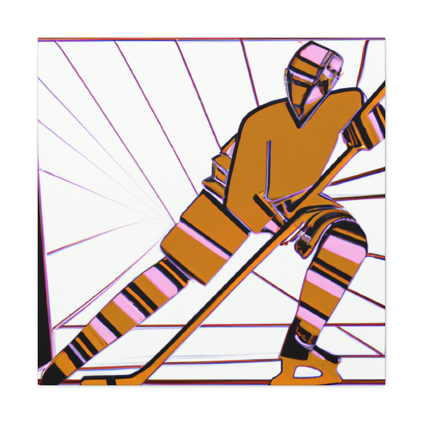 Hockey in Art Deco - Canvas