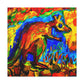 Wallaby on Wilderness Trail - Canvas