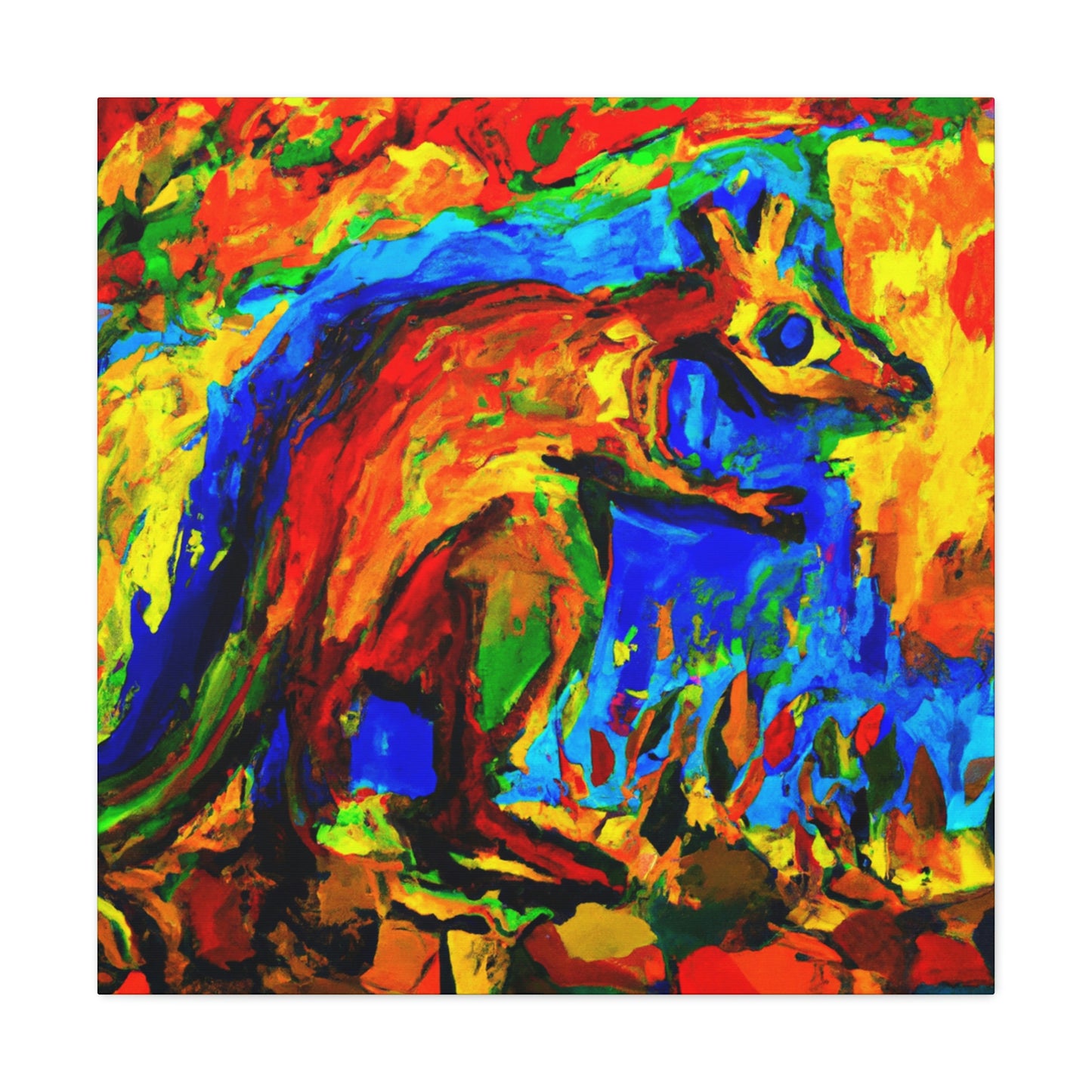 Wallaby on Wilderness Trail - Canvas