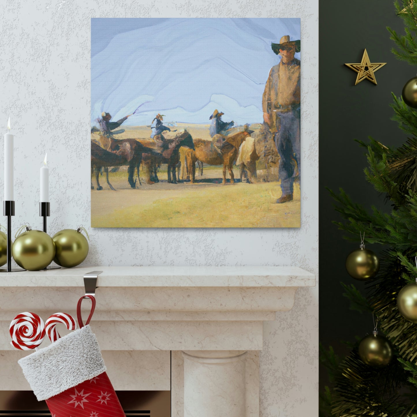 "Herd on a Ranch" - Canvas