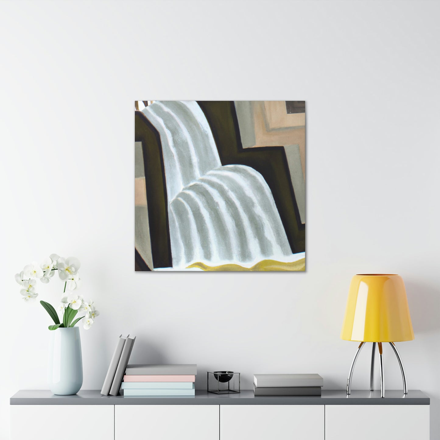 "Falling Water Reflection" - Canvas