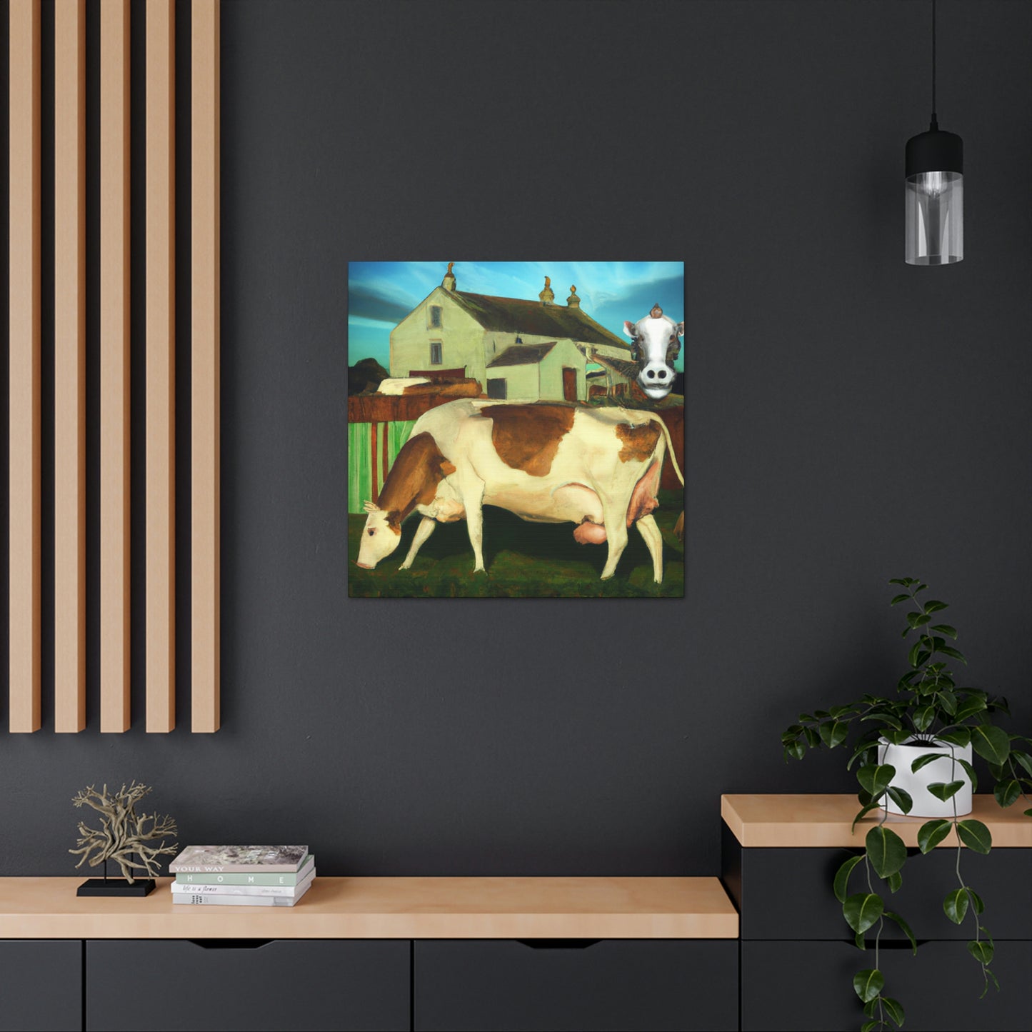 "Cow on the Pasture" - Canvas