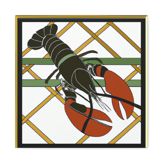 Lobster Art Deco Glow - Canvas