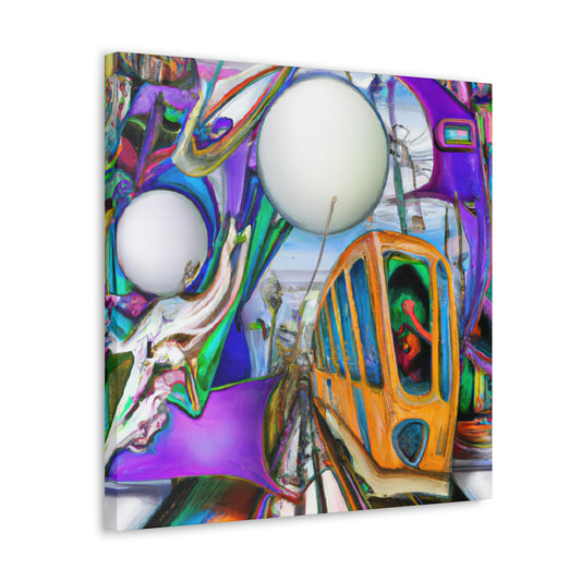 "Tram of Surreal Dream" - Canvas