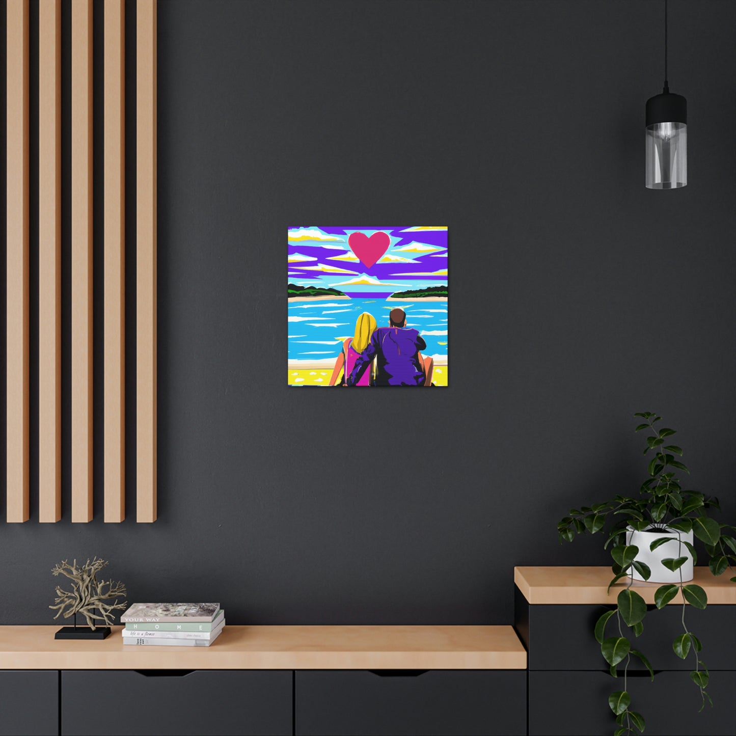 "Love at the Beach" - Canvas