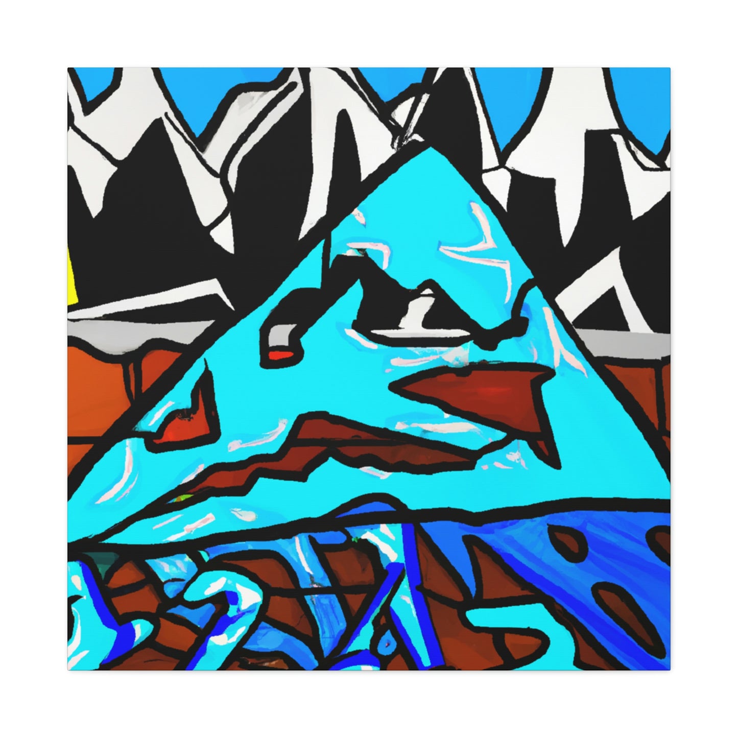 Glacial Majesty Expressed - Canvas