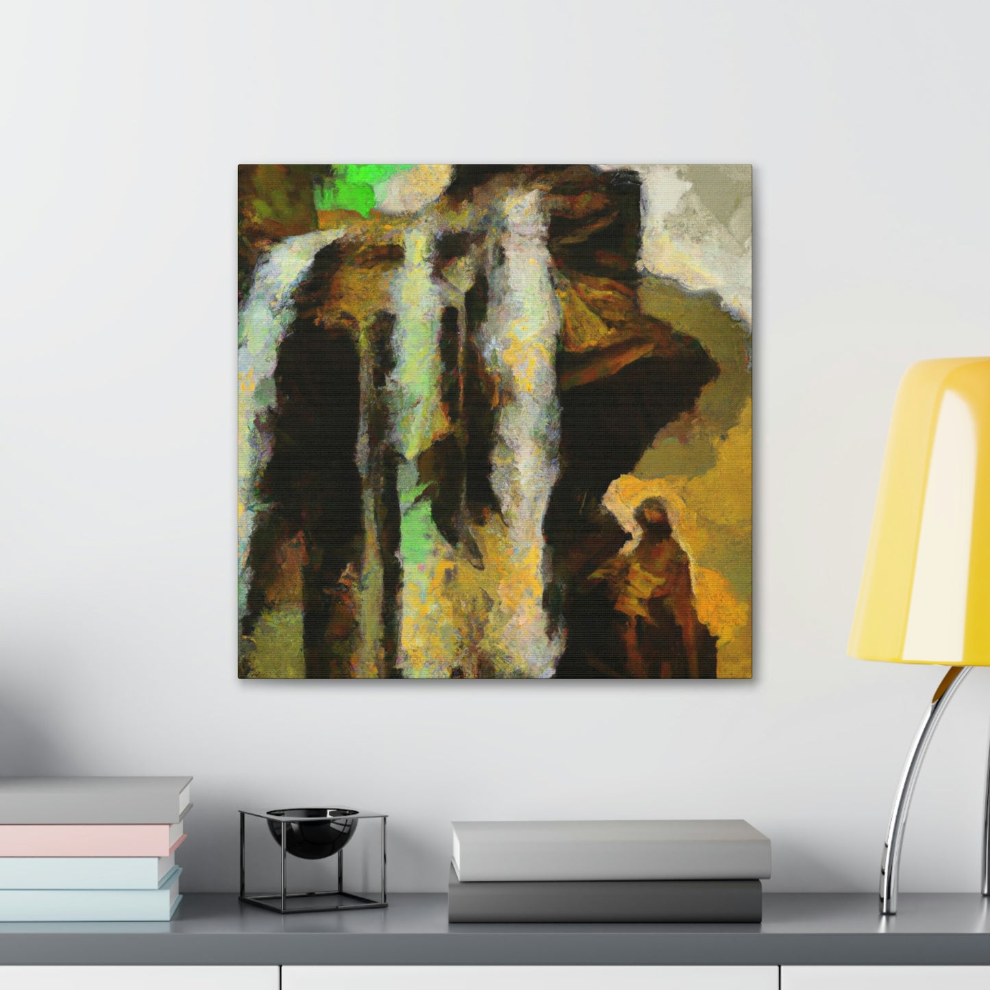 "Waterfall Melodic Mosaic" - Canvas