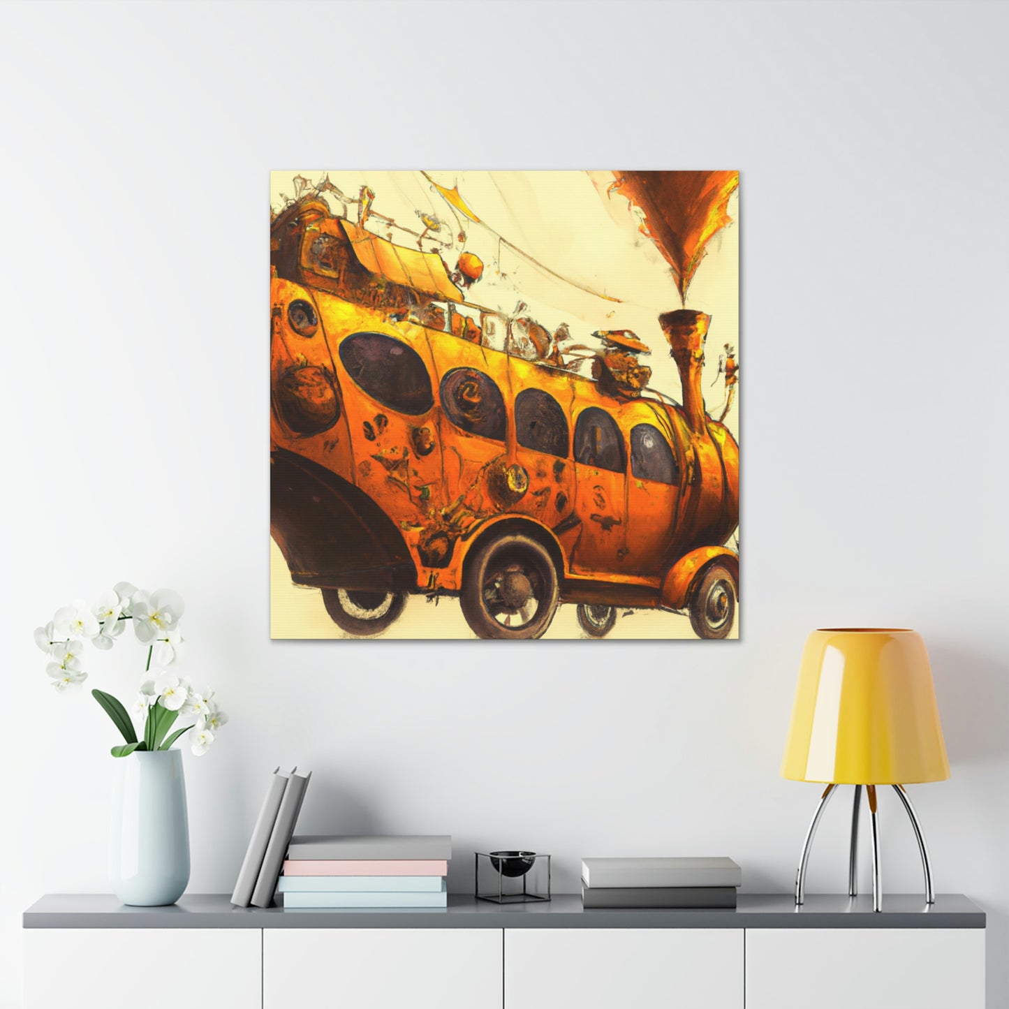 "Steam Bus Grandeur" - Canvas