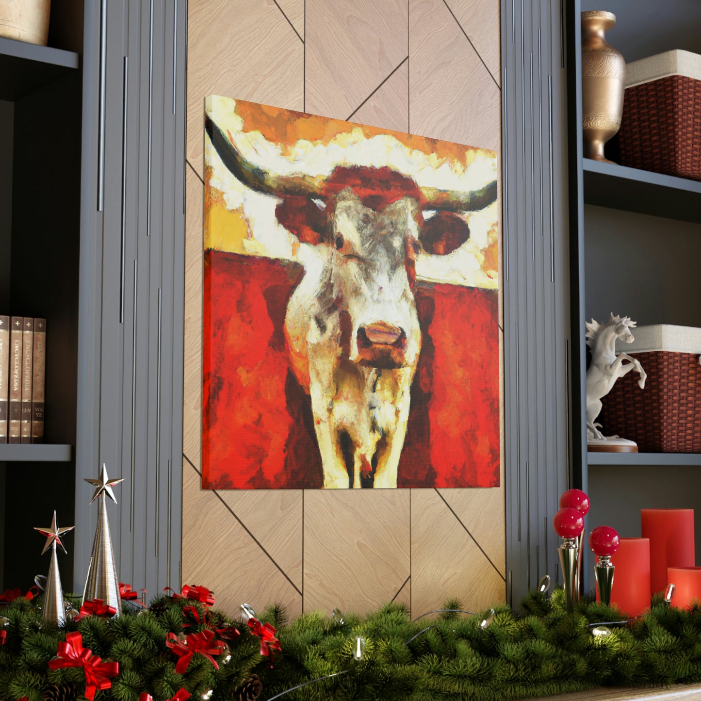 "Texas Longhorn Majesty" - Canvas