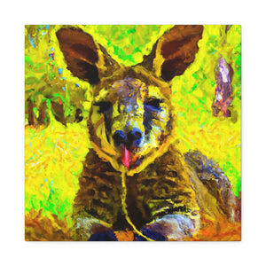 "Wallaby in Pastel Tones" - Canvas