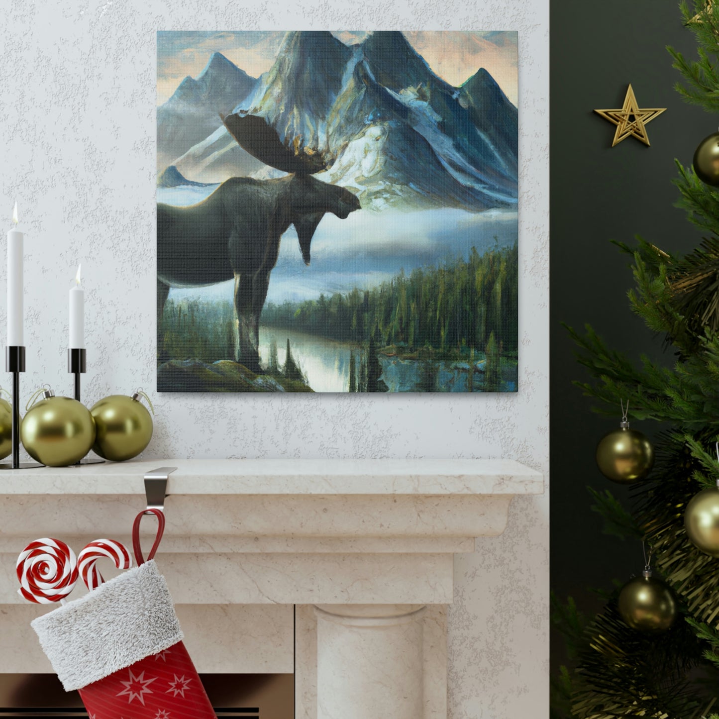 Moose in Splendor - Canvas