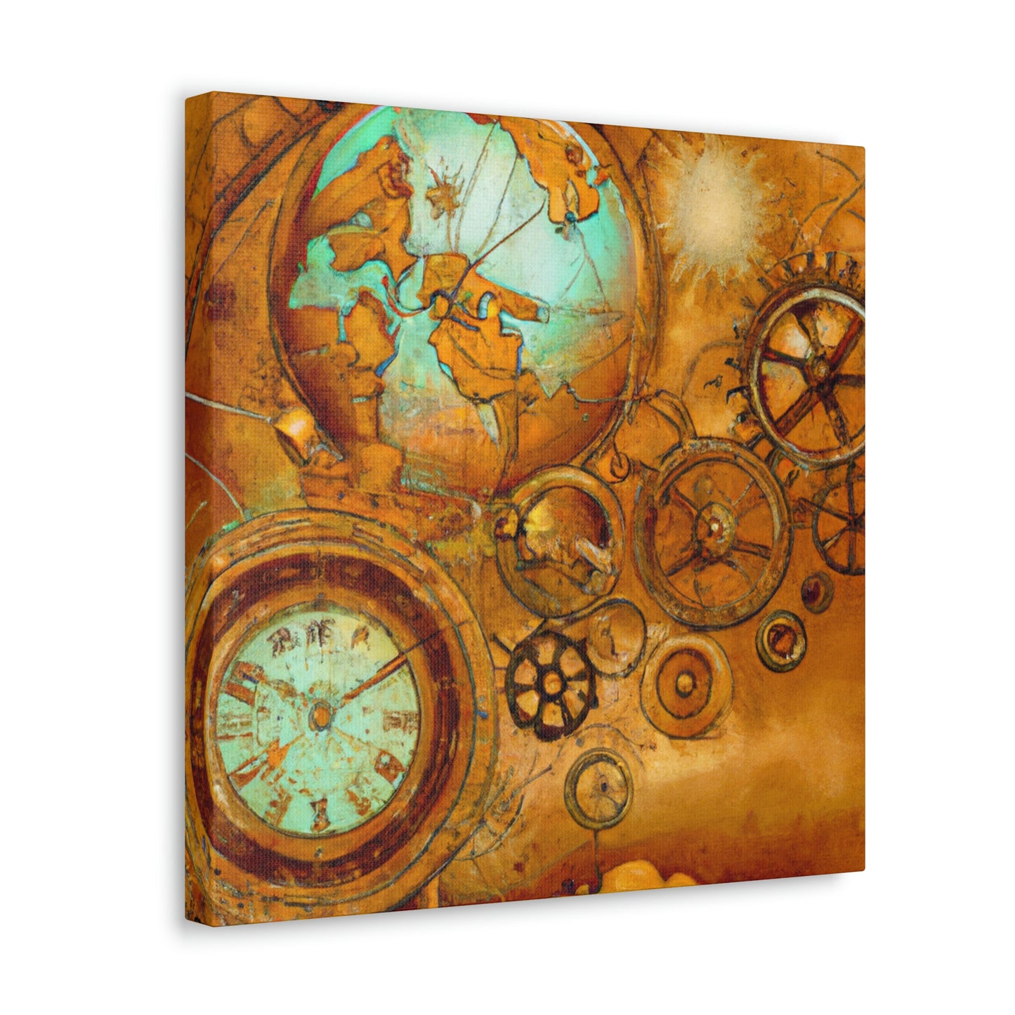 Steampunk Celestial Mapping - Canvas