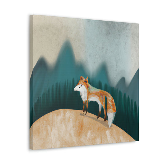 Fox On a Journey - Canvas