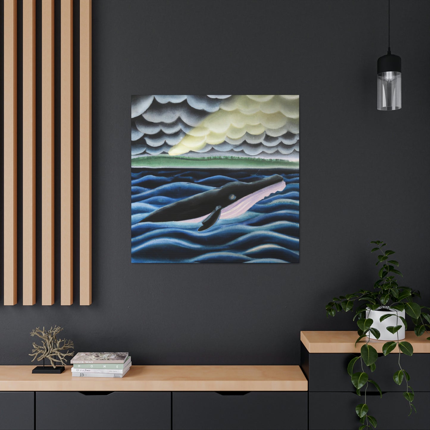 Whale in Absinthia - Canvas