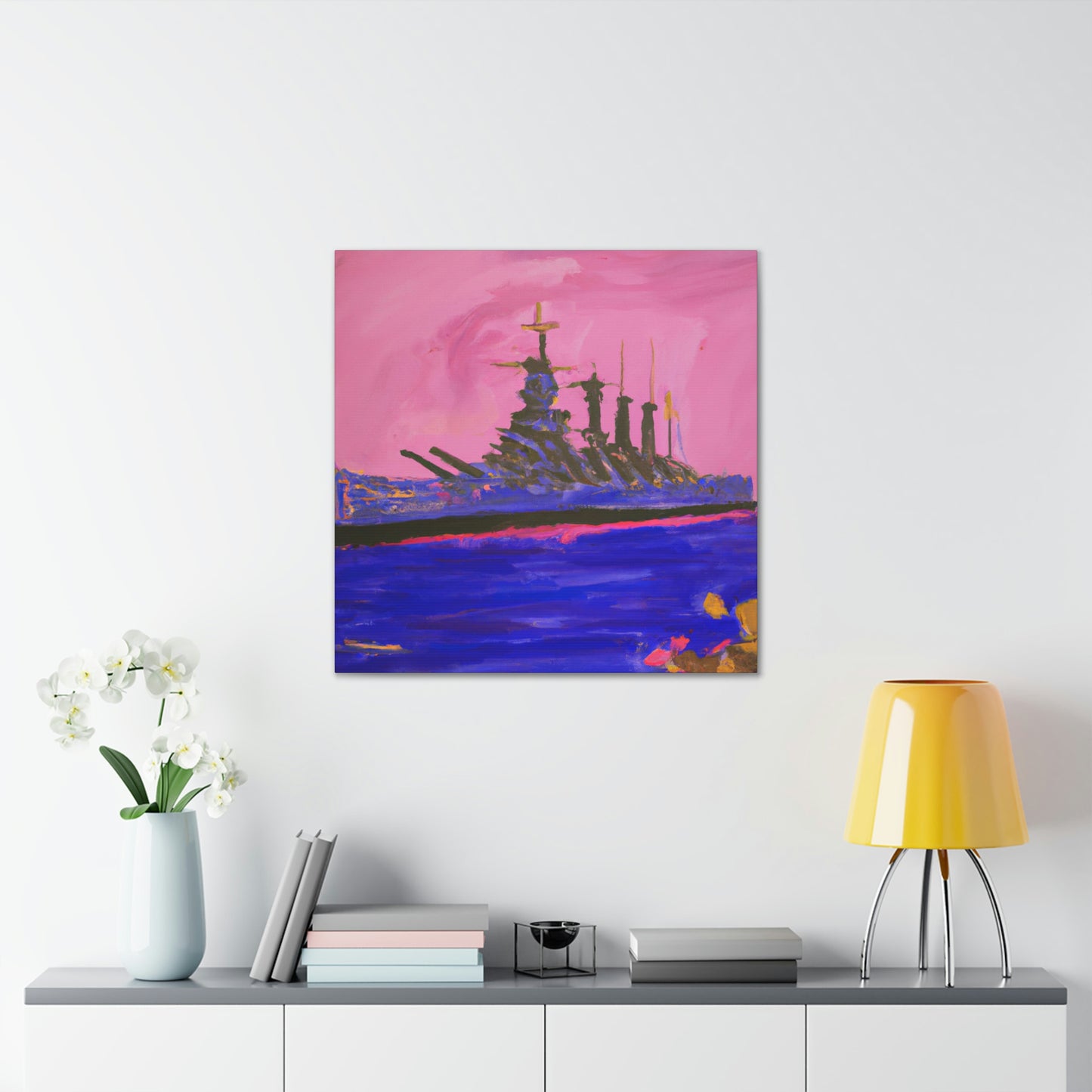 "Battleship in Fauvism" - Canvas