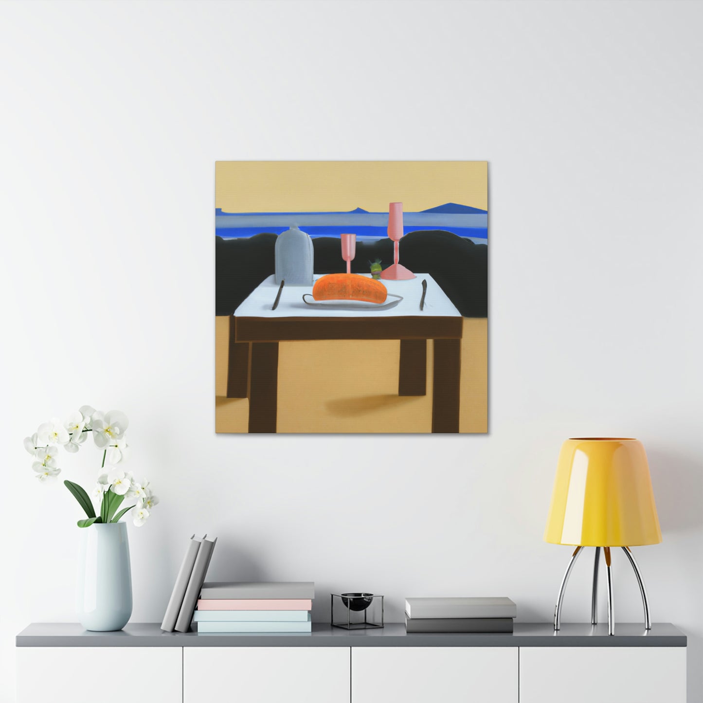 "Dinner Set Minimalism" - Canvas