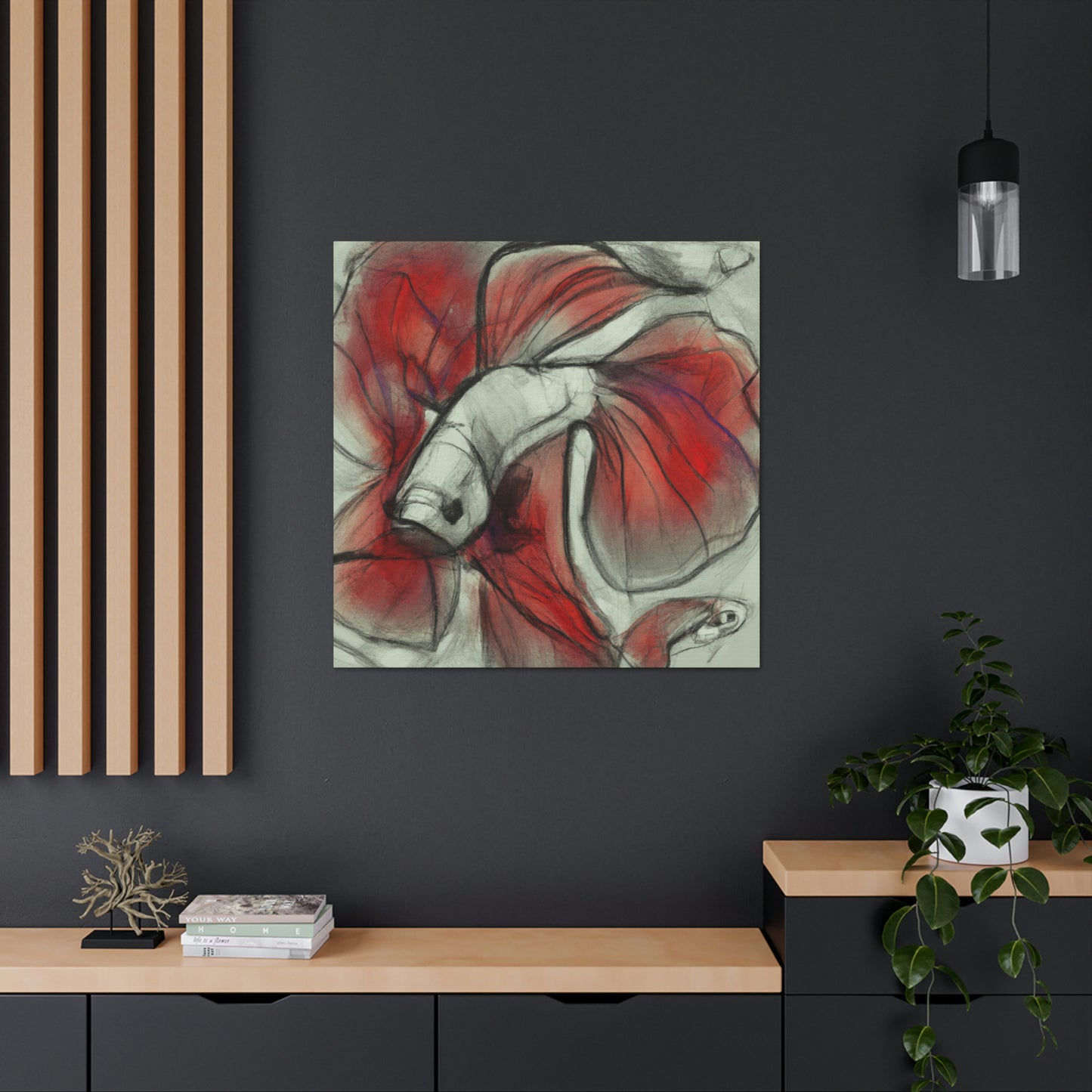 Betta in Expressionism - Canvas