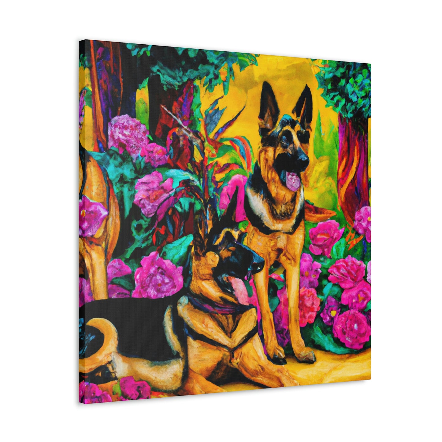 "Guardian Shepherd in Deco" - Canvas