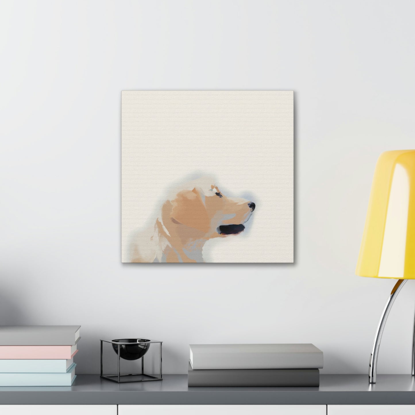 "Golden Retriever Minimalism" - Canvas