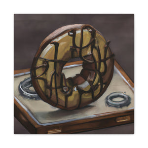 "The Steamy Doughnut Shop" - Canvas