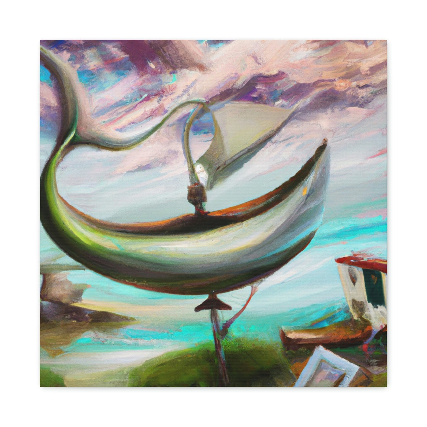 Fishing Boat Surrealism - Canvas