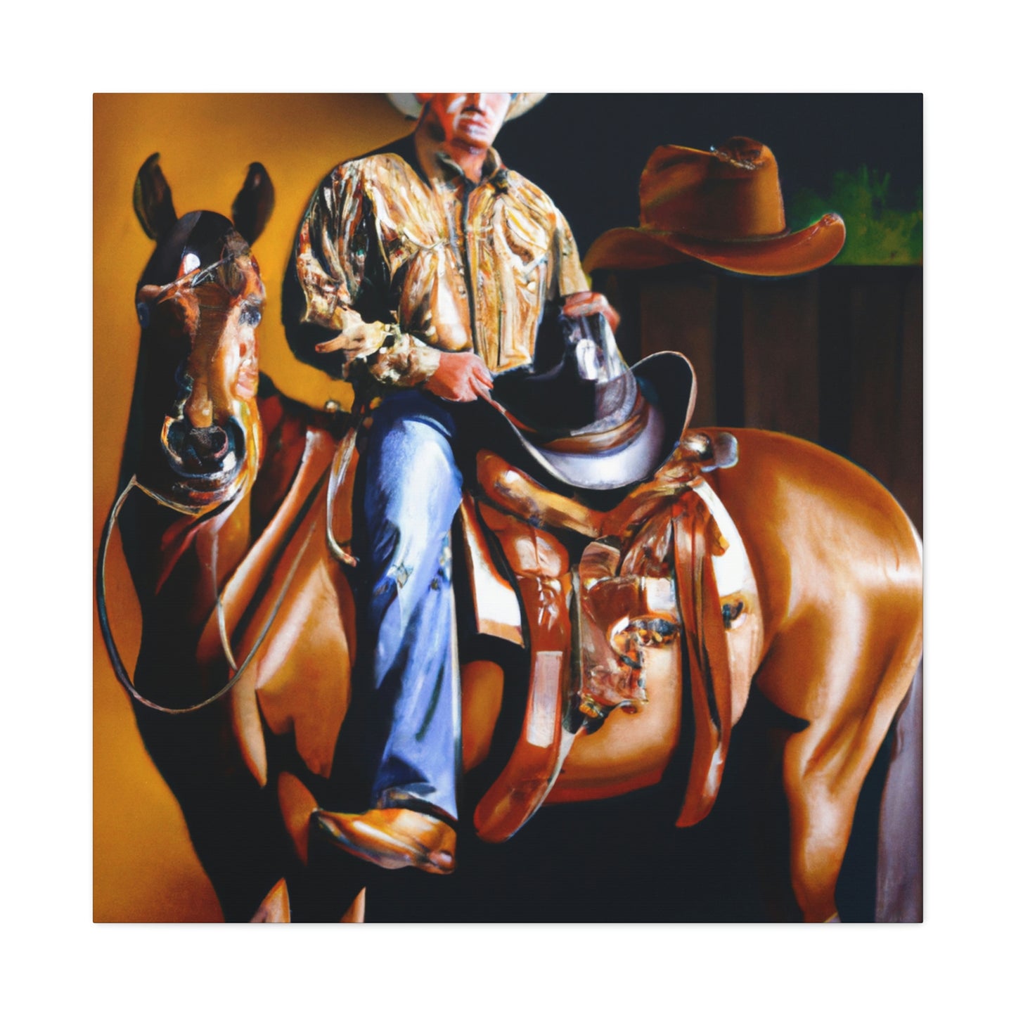 Saddle in High Detail - Canvas